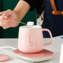 Taza Calentador Eléctrica Rosa